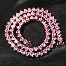 Load image into Gallery viewer, Marie Heart Tennis Necklace
