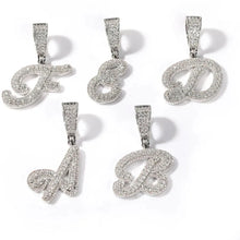 Load image into Gallery viewer, Paris Mini Cursive Initial- Silver
