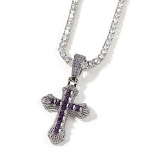 Load image into Gallery viewer, Khaleesi Icey Colored Cross Pendant
