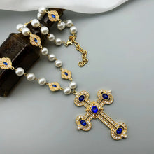 Load image into Gallery viewer, Anastasia Vintage Cross Necklace
