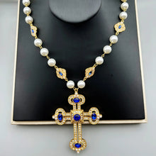 Load image into Gallery viewer, Anastasia Vintage Cross Necklace
