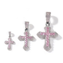 Load image into Gallery viewer, Khaleesi Icey Colored Cross Pendant
