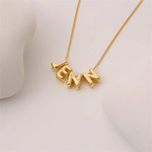 Load image into Gallery viewer, Belle Mini Bubble Letter Necklace
