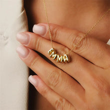 Load image into Gallery viewer, Belle Mini Bubble Letter Necklace
