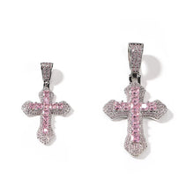 Load image into Gallery viewer, Khaleesi Icey Colored Cross Pendant
