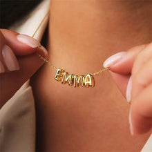 Load image into Gallery viewer, Belle Mini Bubble Letter Necklace
