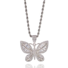 Load image into Gallery viewer, Bou Icy Butterfly Pendant Necklace
