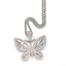 Load image into Gallery viewer, Bou Icy Butterfly Pendant Necklace
