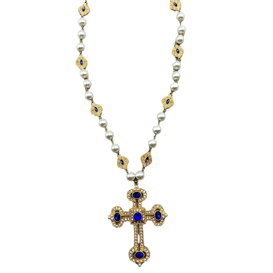 Anastasia Vintage Cross Necklace