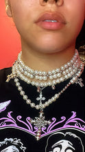 Load image into Gallery viewer, Khaleesi Vintage Pearl Necklace Stack
