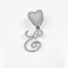 Load image into Gallery viewer, Paris Icy Classic Letter Initial Heart Necklace
