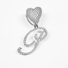 Load image into Gallery viewer, Paris Icy Classic Letter Initial Heart Necklace
