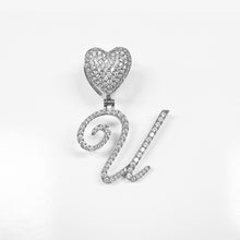 Load image into Gallery viewer, Paris Icy Classic Letter Initial Heart Necklace
