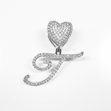 Load image into Gallery viewer, Paris Icy Classic Letter Initial Heart Necklace
