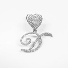 Load image into Gallery viewer, Paris Icy Classic Letter Initial Heart Necklace
