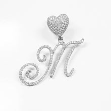 Load image into Gallery viewer, Paris Icy Classic Letter Initial Heart Necklace
