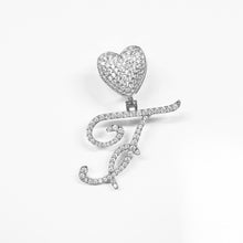 Load image into Gallery viewer, Paris Icy Classic Letter Initial Heart Necklace
