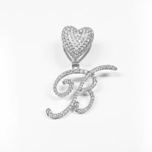 Load image into Gallery viewer, Paris Icy Classic Letter Initial Heart Necklace
