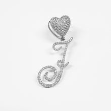 Load image into Gallery viewer, Paris Icy Classic Letter Initial Heart Necklace
