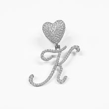 Load image into Gallery viewer, Paris Icy Classic Letter Initial Heart Necklace
