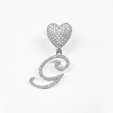 Load image into Gallery viewer, Paris Icy Classic Letter Initial Heart Necklace
