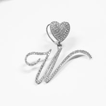 Load image into Gallery viewer, Paris Icy Classic Letter Initial Heart Necklace
