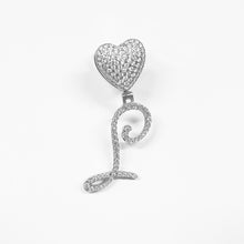 Load image into Gallery viewer, Paris Icy Classic Letter Initial Heart Necklace
