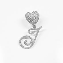 Load image into Gallery viewer, Paris Icy Classic Letter Initial Heart Necklace
