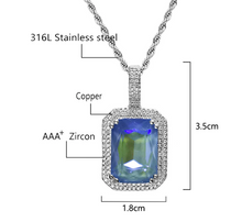 Load image into Gallery viewer, Victoria Square Pendant Necklace
