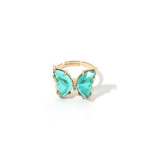 Load image into Gallery viewer, King Kylie Glass Butterfly Ring
