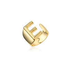 Load image into Gallery viewer, Helena Hollow Alphabet Ring
