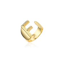 Load image into Gallery viewer, Helena Hollow Alphabet Ring
