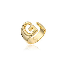 Load image into Gallery viewer, Helena Hollow Alphabet Ring
