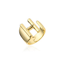 Load image into Gallery viewer, Helena Hollow Alphabet Ring
