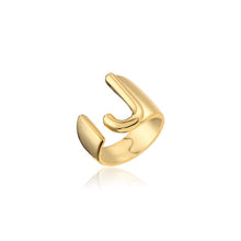 Load image into Gallery viewer, Helena Hollow Alphabet Ring
