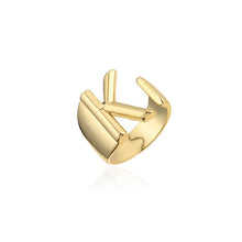 Load image into Gallery viewer, Helena Hollow Alphabet Ring
