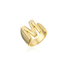 Load image into Gallery viewer, Helena Hollow Alphabet Ring
