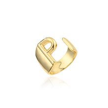 Load image into Gallery viewer, Helena Hollow Alphabet Ring
