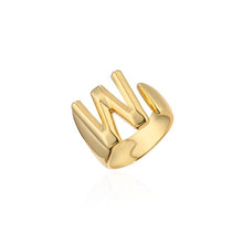 Load image into Gallery viewer, Helena Hollow Alphabet Ring
