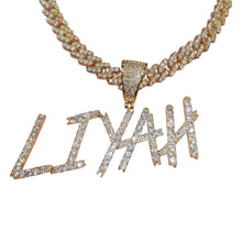 Load image into Gallery viewer, Marit Custom CZ Name Cuban Necklace
