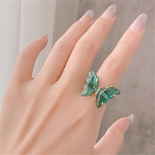 Load image into Gallery viewer, King Kylie Glass Butterfly Ring
