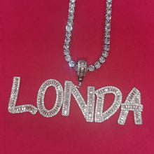 Load image into Gallery viewer, Gabriella Double Layer Iced Out Custom Necklace
