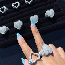 Load image into Gallery viewer, Jayda Bling Hollow Heart Ring
