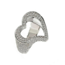 Load image into Gallery viewer, Jayda Bling Hollow Heart Ring
